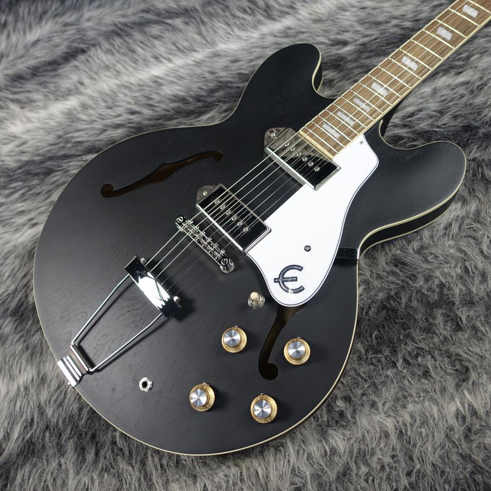 【新品弦張替済】Epiphone CASINO WORN ロック式ペグ ブラック Epiphone Casino Worn / Worn Ebony <エピフォン>｜平野楽器 ロッキン
