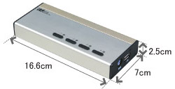 パソコン自動切替器 クロスインターフェイス接続・DVI/Audio対応（4台