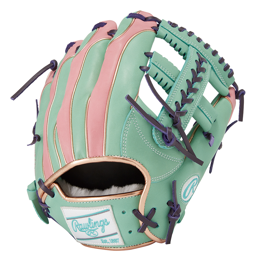 Rawlings 軟式グローブ プロモデル ベージュと緑 Rawlings 軟式