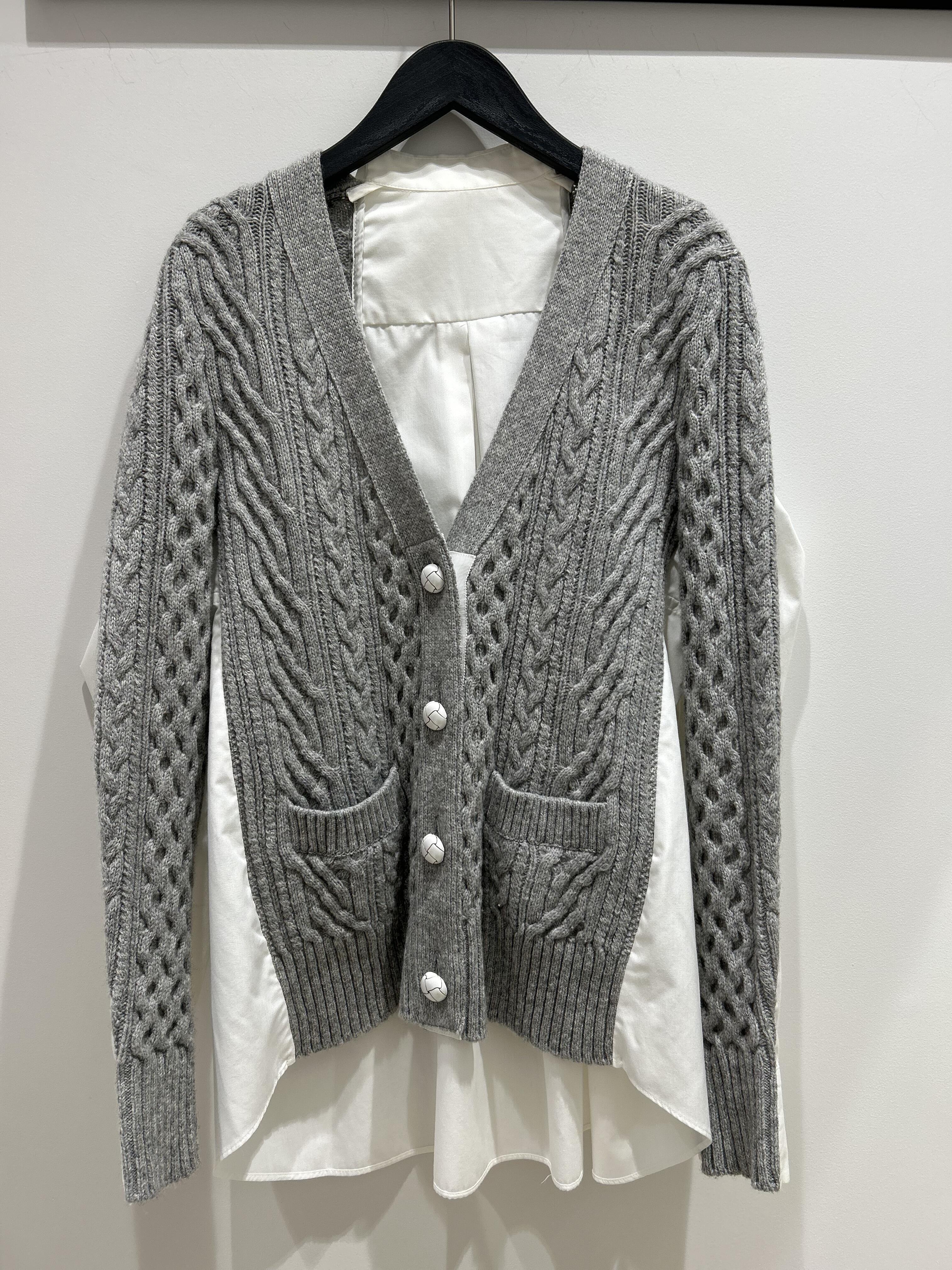 sacai】定番ドッキングニットカーディガン｜【公式】ブランド古着