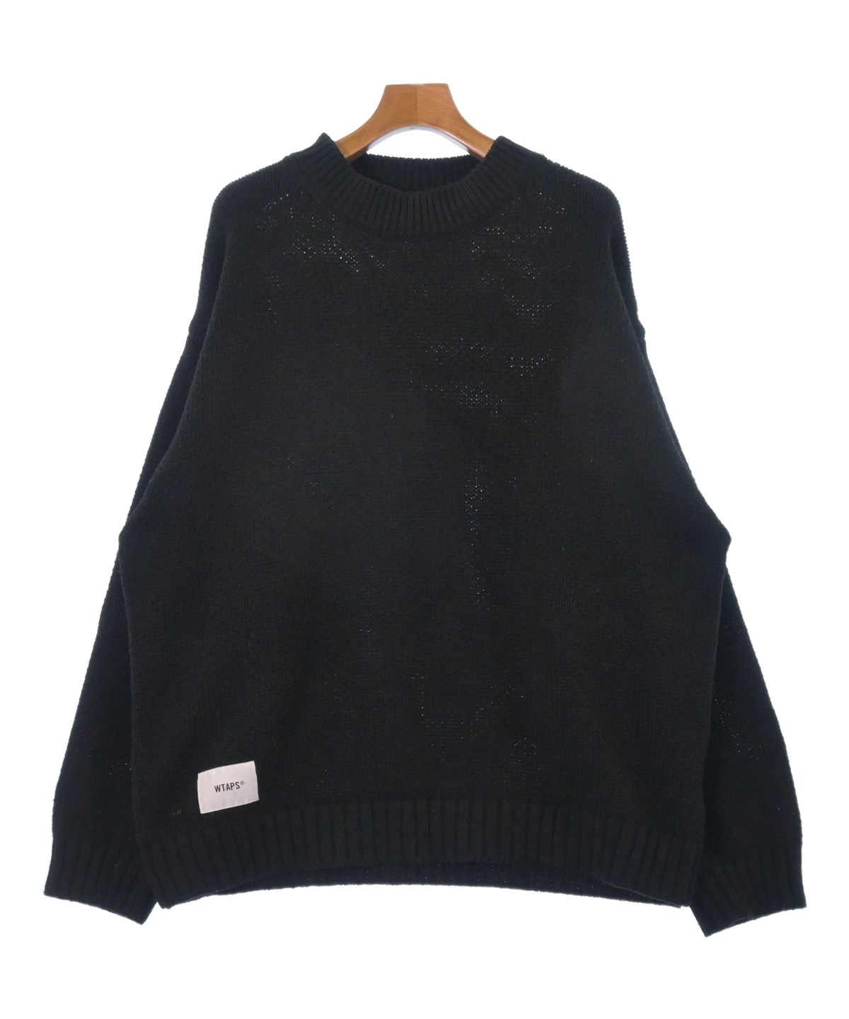 WTAPS（ダブルタップス）ニット・セーター 黒 サイズ:04(XL位) メンズ