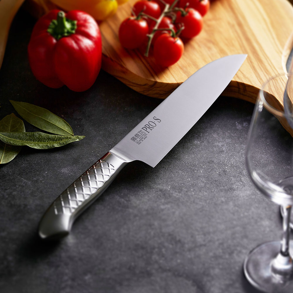 楽天市場】【ふるさと納税】ステンレス一体型包丁 PRO-S 三徳 H16-01