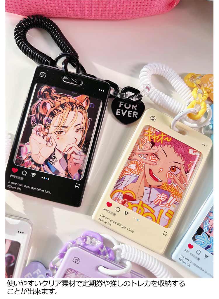 楽天市場】 トレカケース 可愛い トレカホルダー パスケース 写真 推し