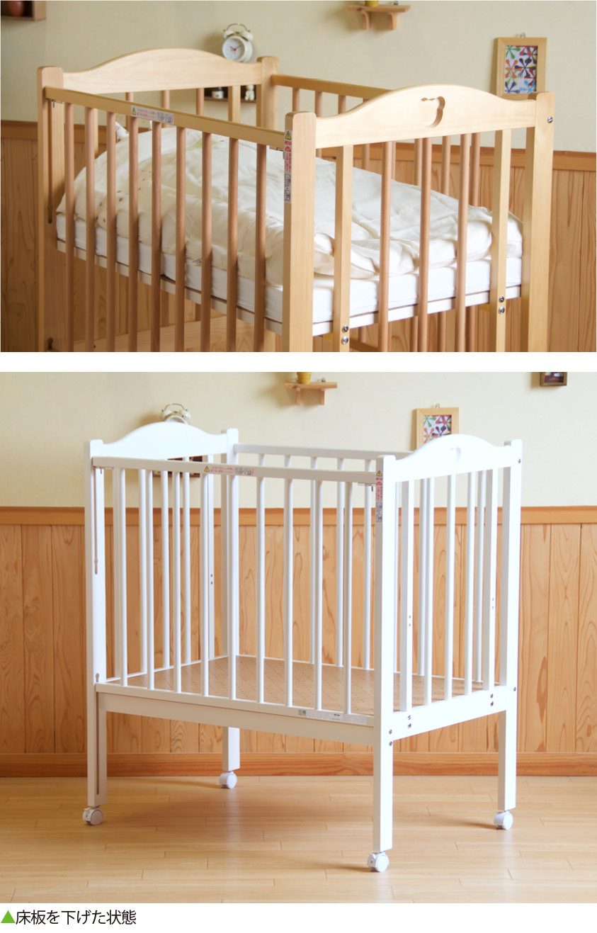 楽天市場】日本製 ベビーベッド 「NEWファンシーミニ ※B品