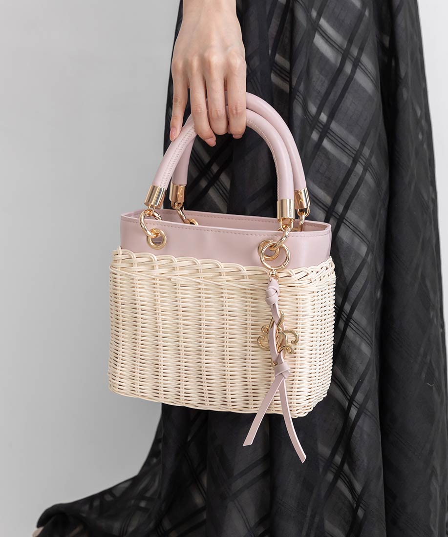 2WAY ラタンスクエアハンドバッグRANDA公式サイト