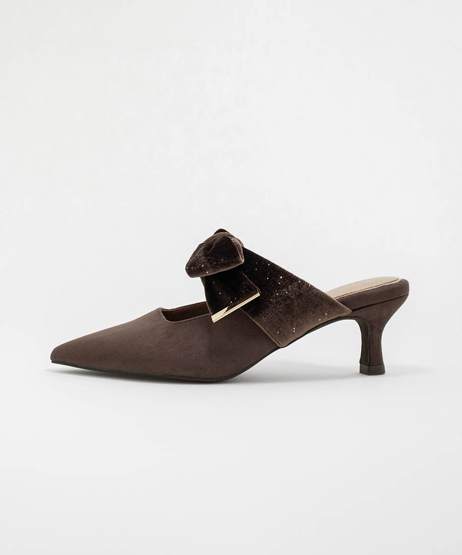 SALE】ビッグベロアリボンミュールパンプスRANDA公式サイト