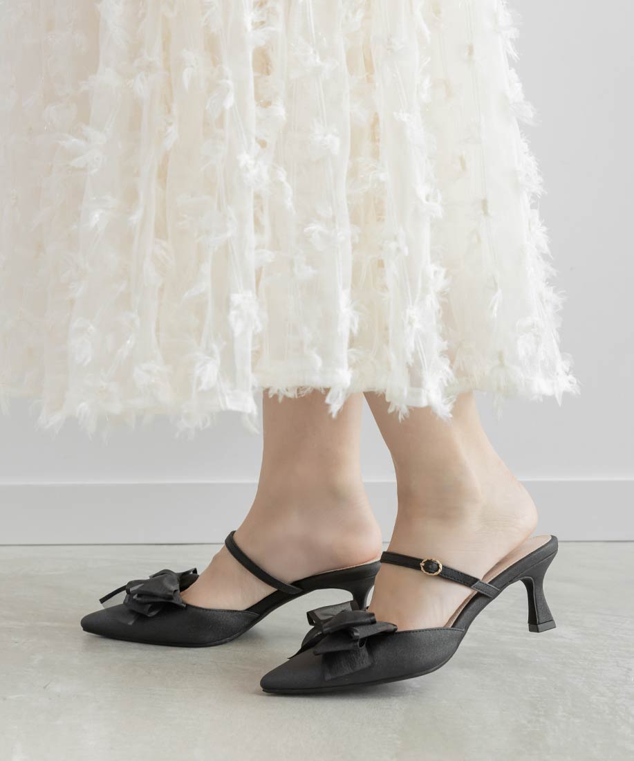 2WAY シアーリボンミュールパンプスRANDA公式サイト