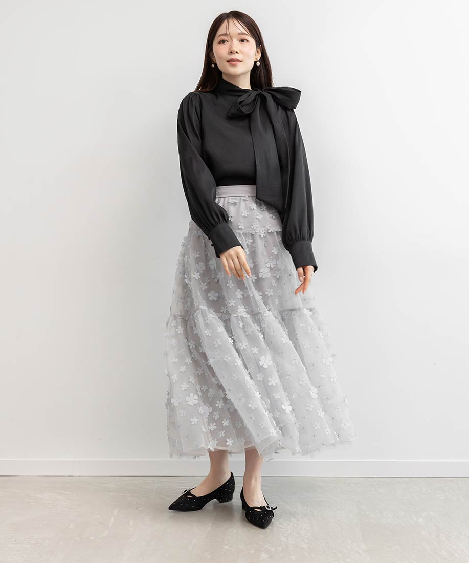 SALE】3E幅広 ビジューパーツフラットパンプスRANDA公式サイト