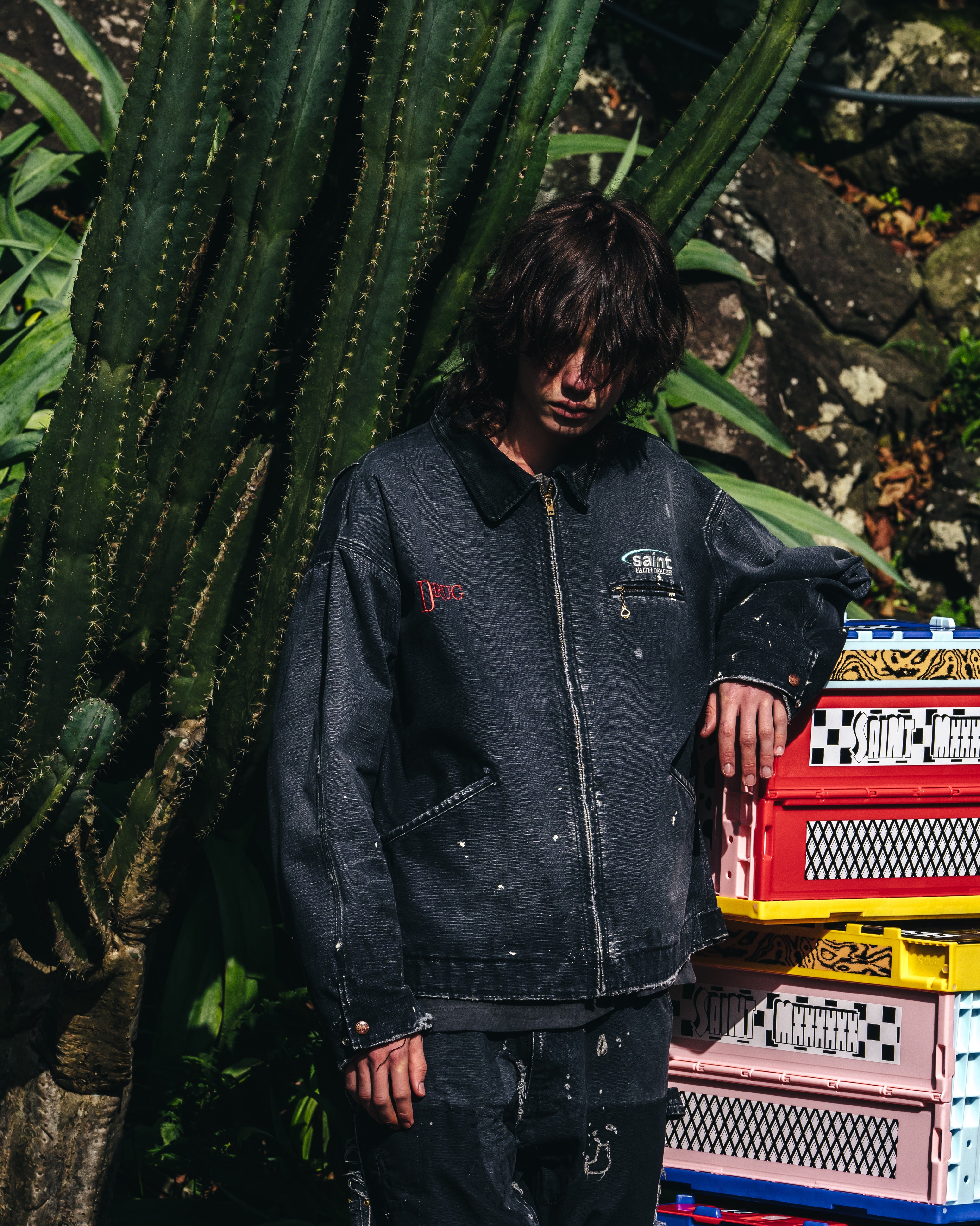 SAINT Mxxxxxx]DETROIT JACKET/DRUG/BLACK(SM-HR8-0000-063) – R&Co.