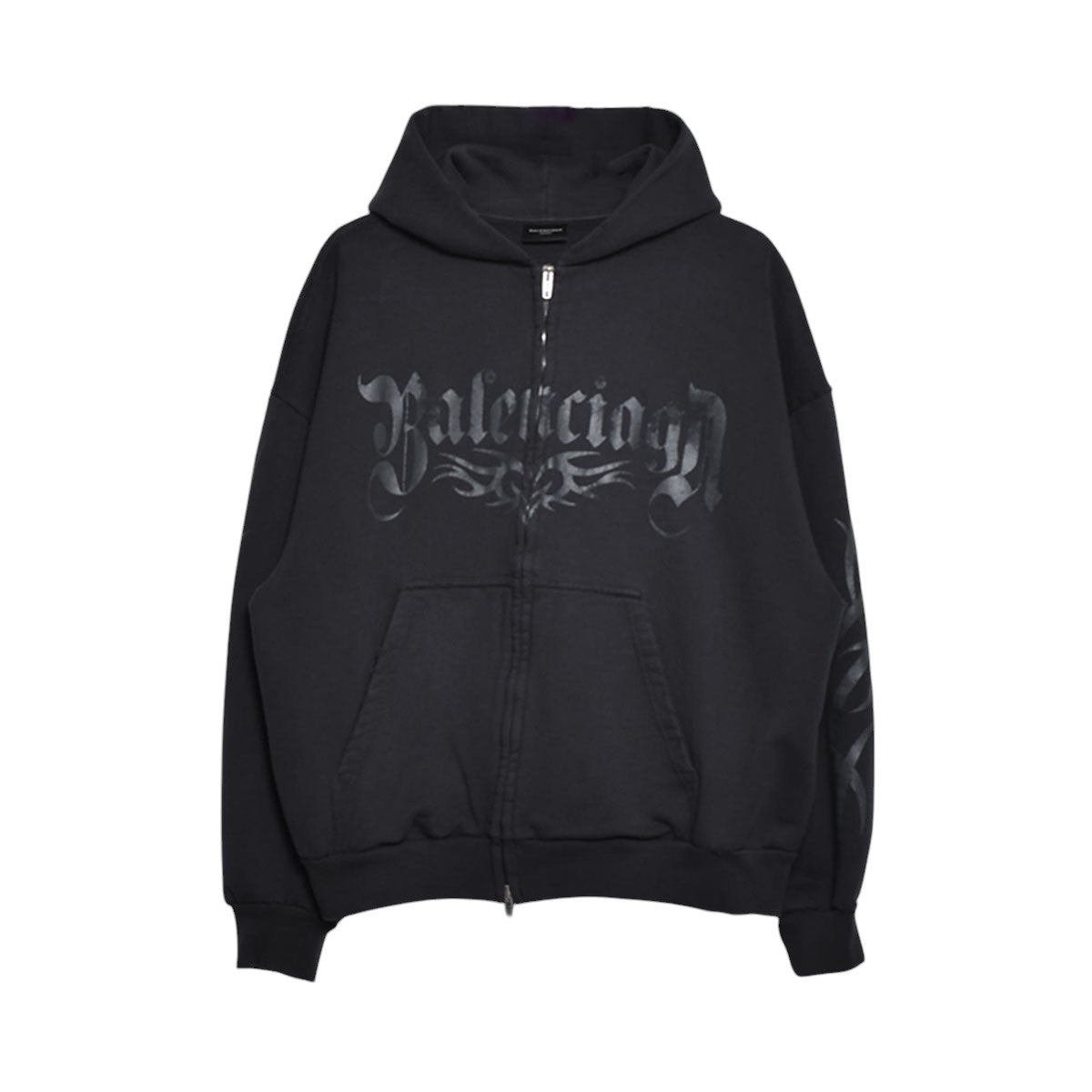 BALENCIAGA]Regular Zip-Up Hoodie/BLACK(803264-TRVA4) – R&Co.