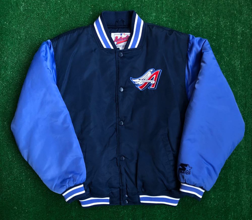 90's Anaheim Angels Starter Satin MLB Jacket Youth Size Large