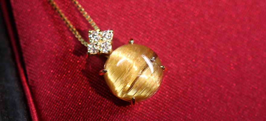 第211回抽選販売＞ゴールデンルチルクォーツキャッツアイ 5.28ct