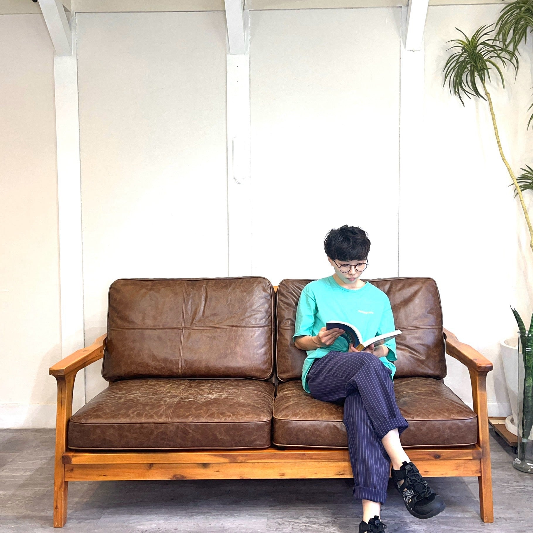 WTW / ダブルティー ティズモソファ / TISMO SOFA 2人掛け レザー 中古