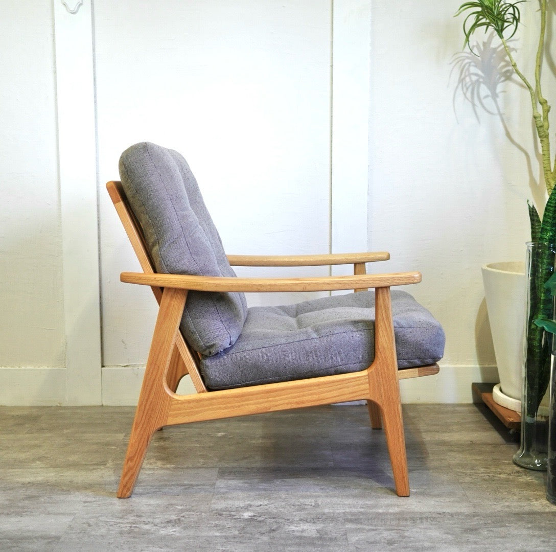 マルニ60 ハイバック1シーター 1人掛け ソファ グレー フレームチェア