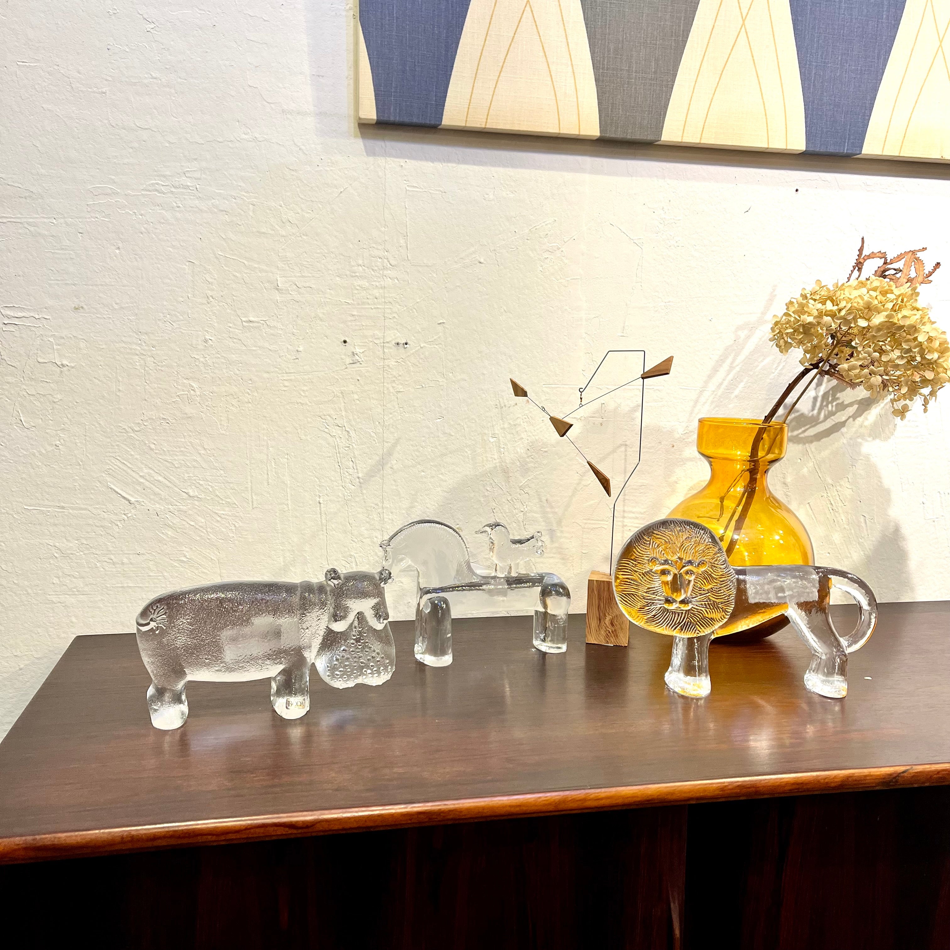 コスタボダ / KOSTA BODA ライオン ZOOシリーズ ガラス バーテイル