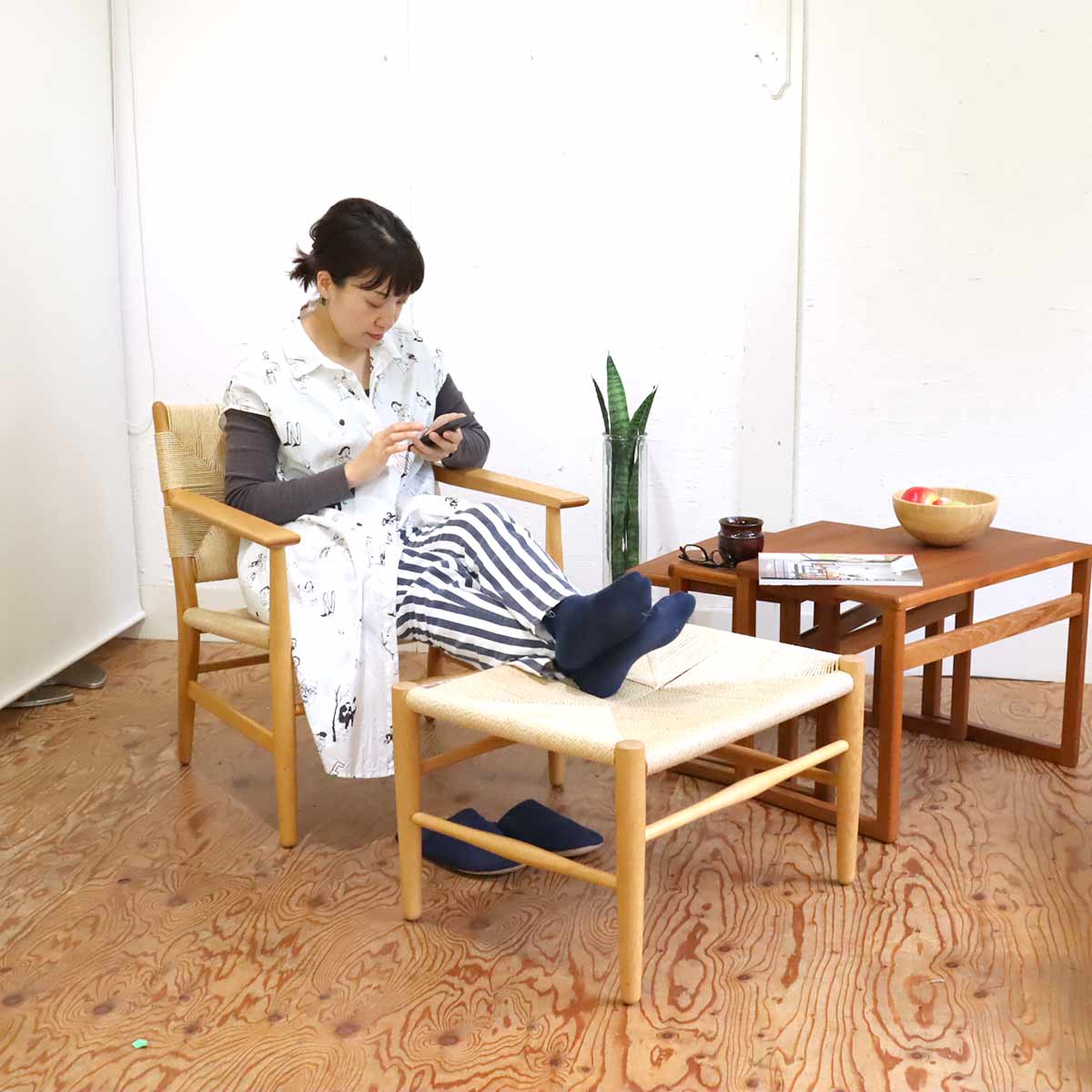 ワイス・ワイス / WISE・WISE チノ / CHINO ラウンジチェア オットマン