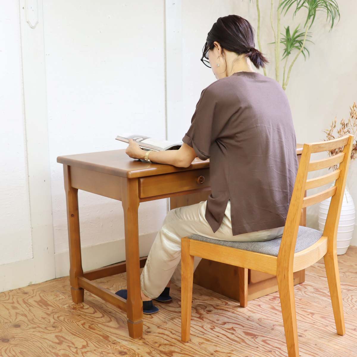 コスガ / KOSUGA プロヴァンス / PROVENCE 片袖デスク 机 パイン材