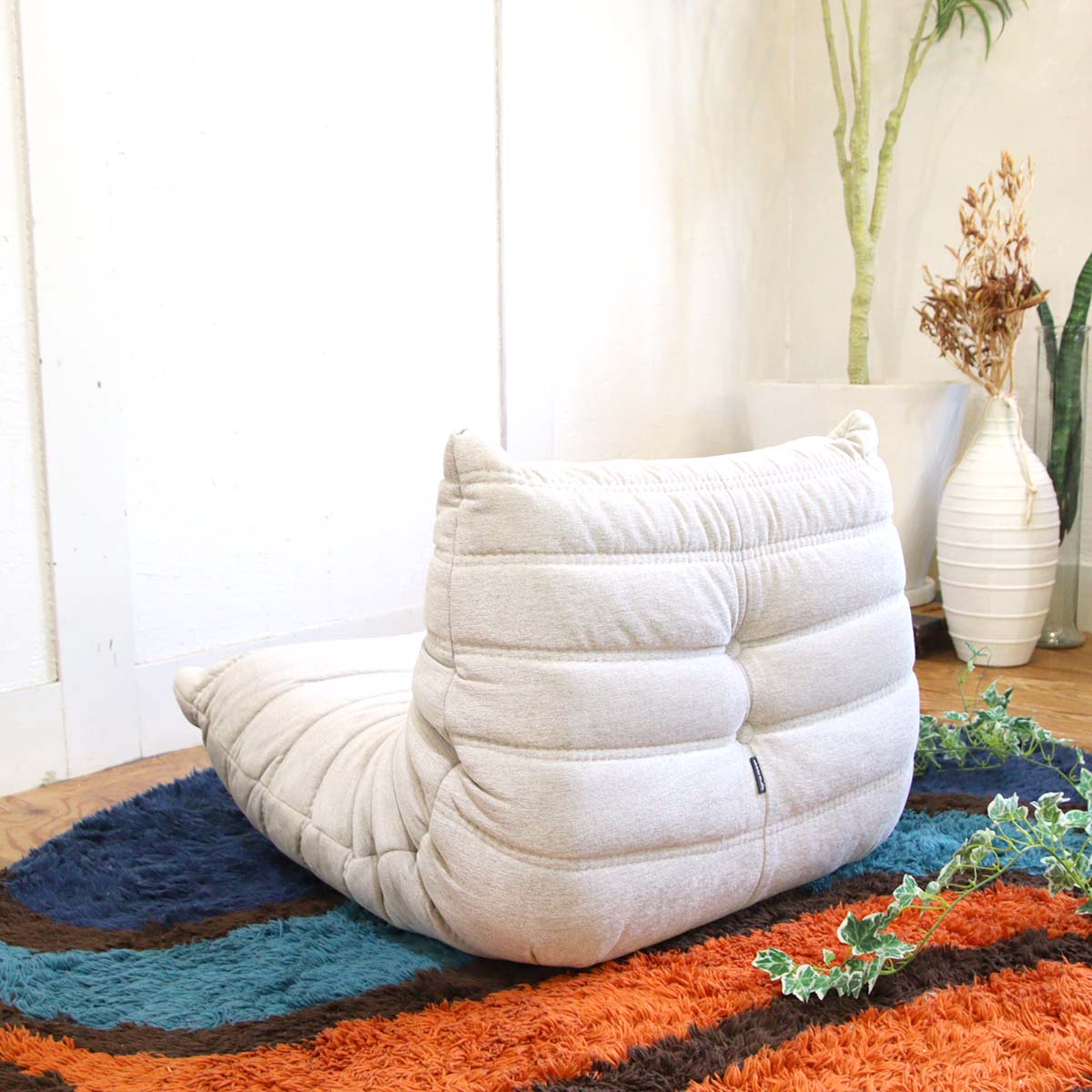 リーン・ロゼ / ligne roset ミニトーゴ グレー ローソファ 1人掛け