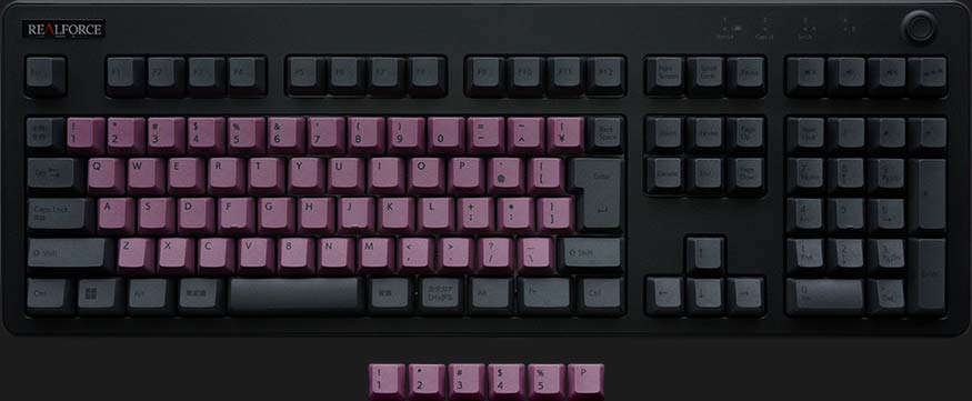 製品 : REALFORCE R3 / R3S カラーキーキャップセット 新色