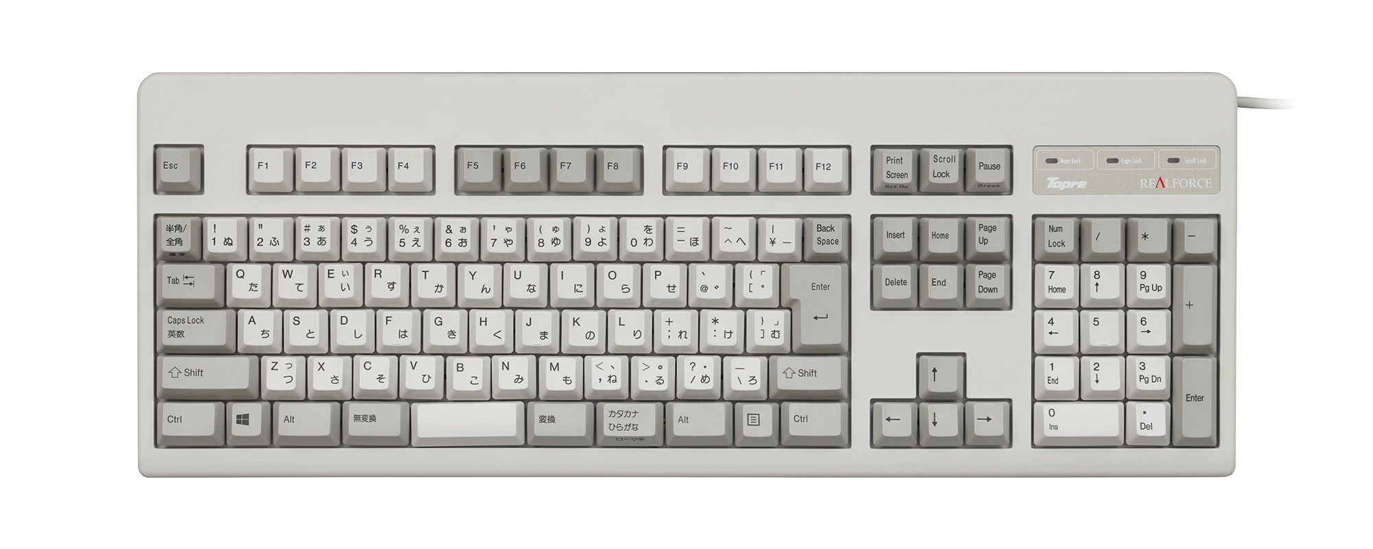 製品 : REALFORCE 108UH | REALFORCE | 日本製プレミアムキーボードの