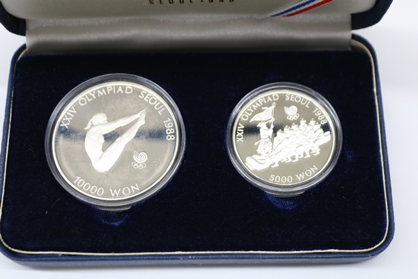 1988年 韓国 ソウルオリンピック 記念硬貨セット 10000won 5000won