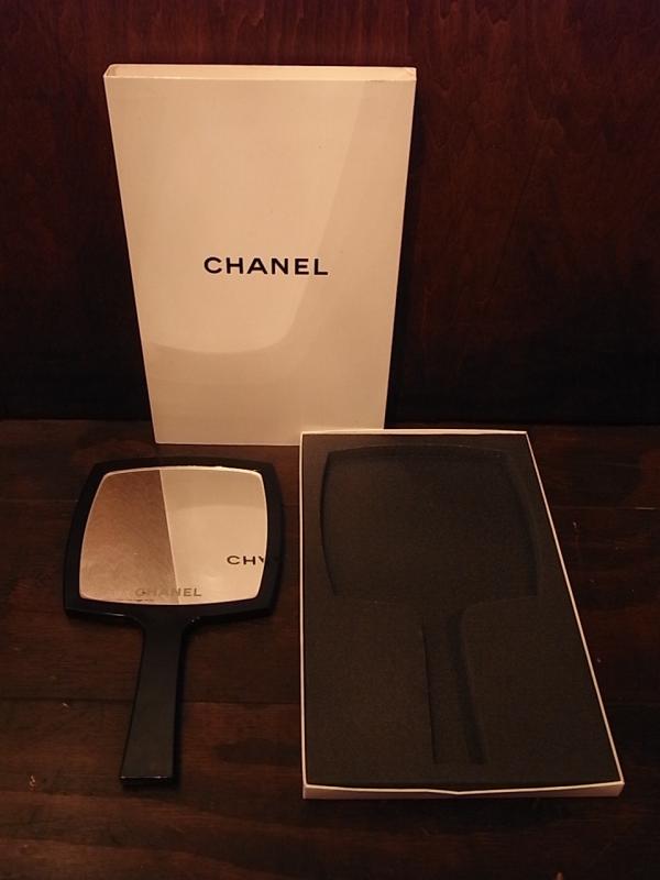 黒CHANELハンドミラー、シャネルノベルティミラー LCM 6421