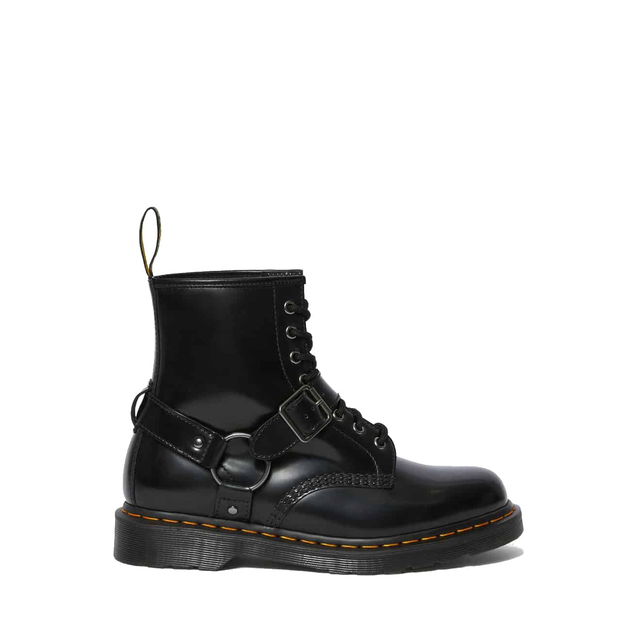 Dr. Martens 1460 Black Harness 8-Eye Boot – Red Zone