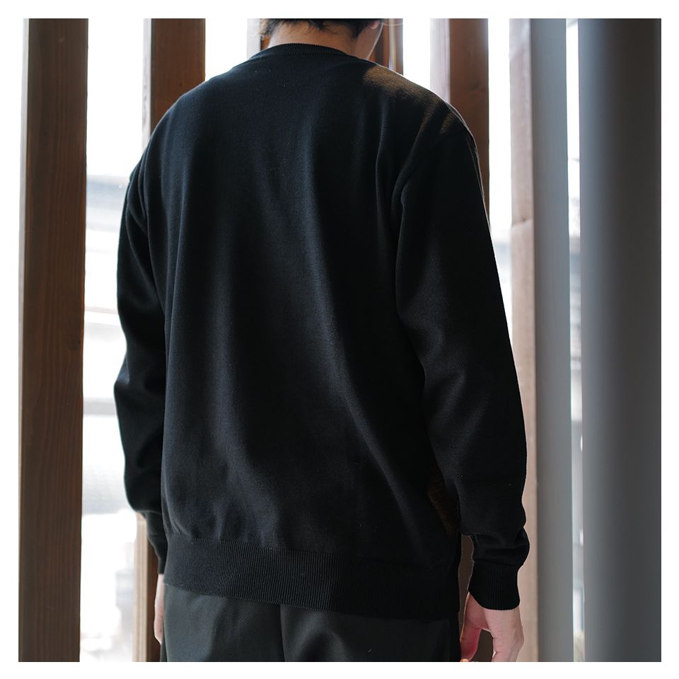 SEQUEL - SQ-23AW-KN-06 CREW NECK KNIT BLACK | River
