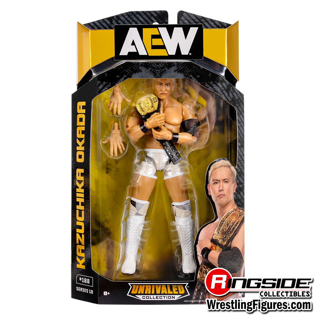 Kazuchika Okada - AEW Unrivaled 18 Toy Wrestling Action Figure by