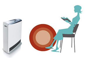 空気清浄機搭載でお部屋を清潔・快適に ガスファンヒーターWiz(ウィズ