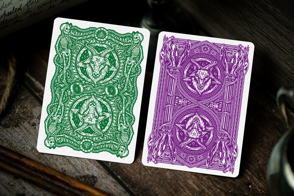 666 Playing Cards - Purple Inferno – Riffle Shuffle Playing Card Co