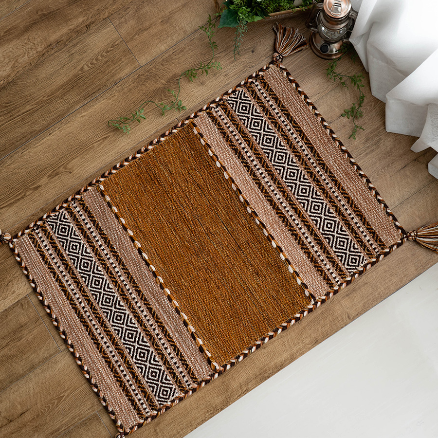 キリム手織り 幾何学模様ラグ 約177x113cm 手織り ラグ ハンドメイド