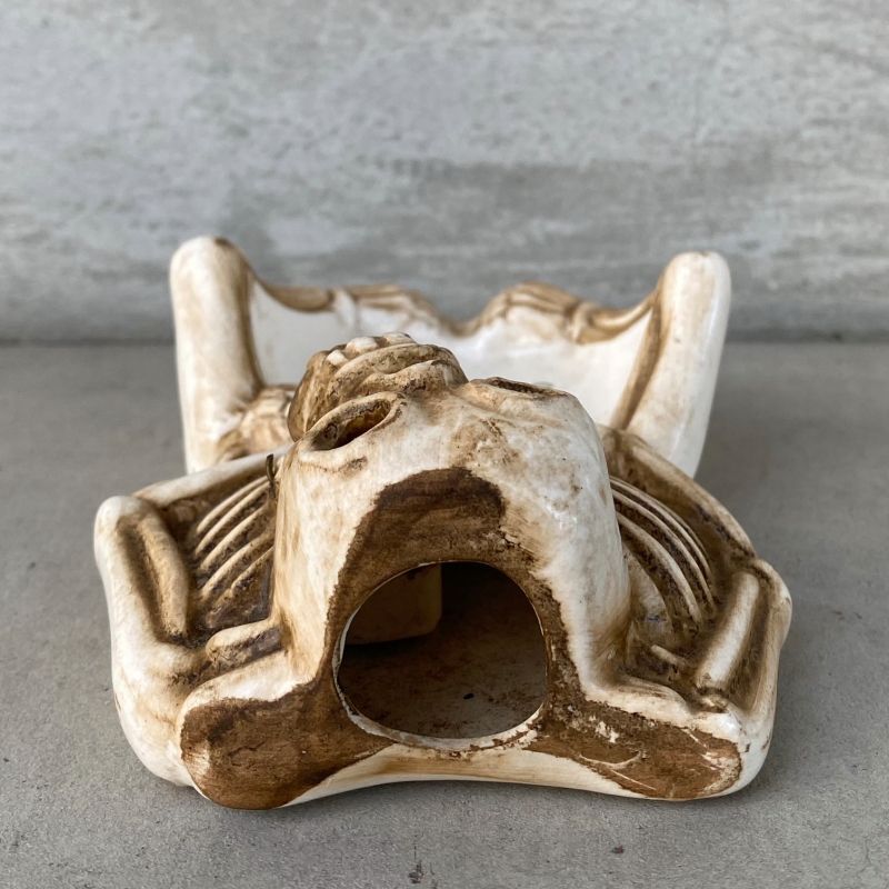 VINTAGE SKULL ヴィンテージ スカル アッシュトレイ / ドクロ 骸骨 顎