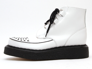 ジョージコックス13327ホワイトレザー ブラックインターレース（No.5