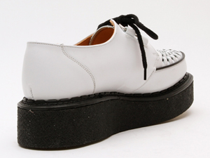 ジョージコックス14150ホワイトレザー×ブラックレザーfホール