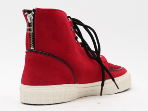 ジョージコックスGCT-1101レッドスエードブラックインターレース／ROCK