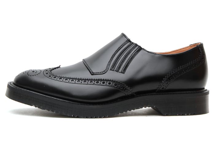 ジョージコックス13589ブラックレザー／ROCK SHOES COMPANY