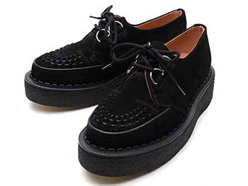 ジョージコックス3588ブラックスエード ブラックインターレース／ROCK