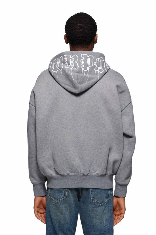Gothic Wordmark Drip Full-Zip Hoodie – WOODstack