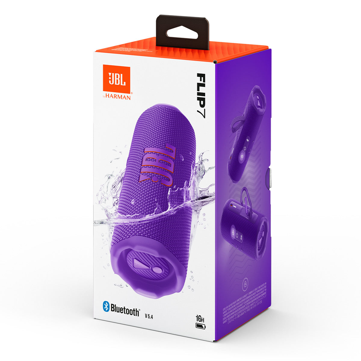 JBL Flip 7 Portable Bluetooth Speaker (Purple) – World Wide Stereo