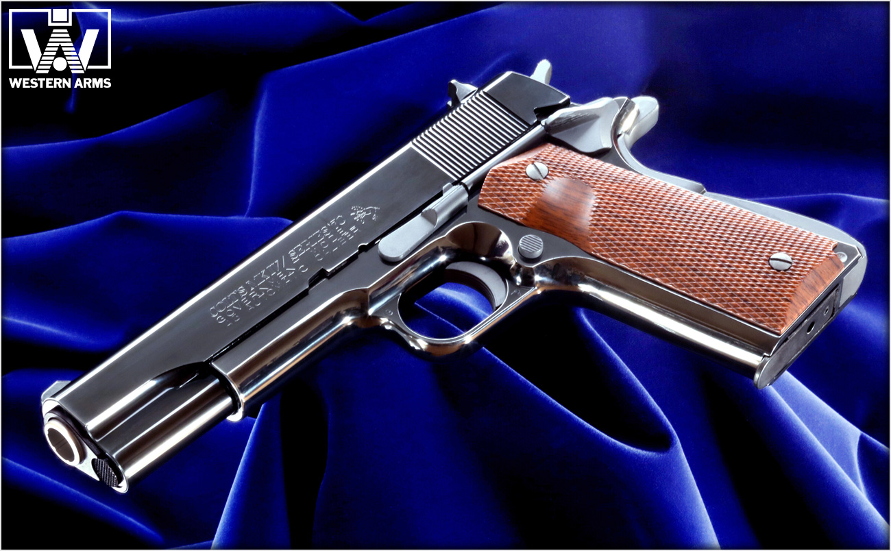 メッキ仕上の特別なガバメント「WA【コルト】MkIVシリーズ70／ブラック