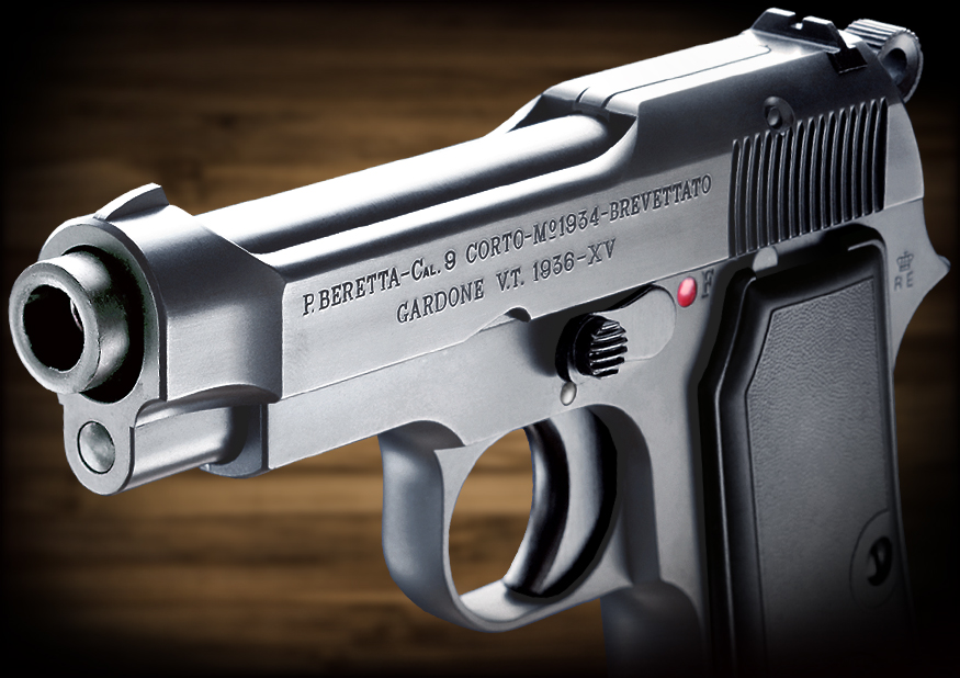 完売】WA【ベレッタ】M1934 カーボンブラックHW ver. 【WESTERN ARMS】