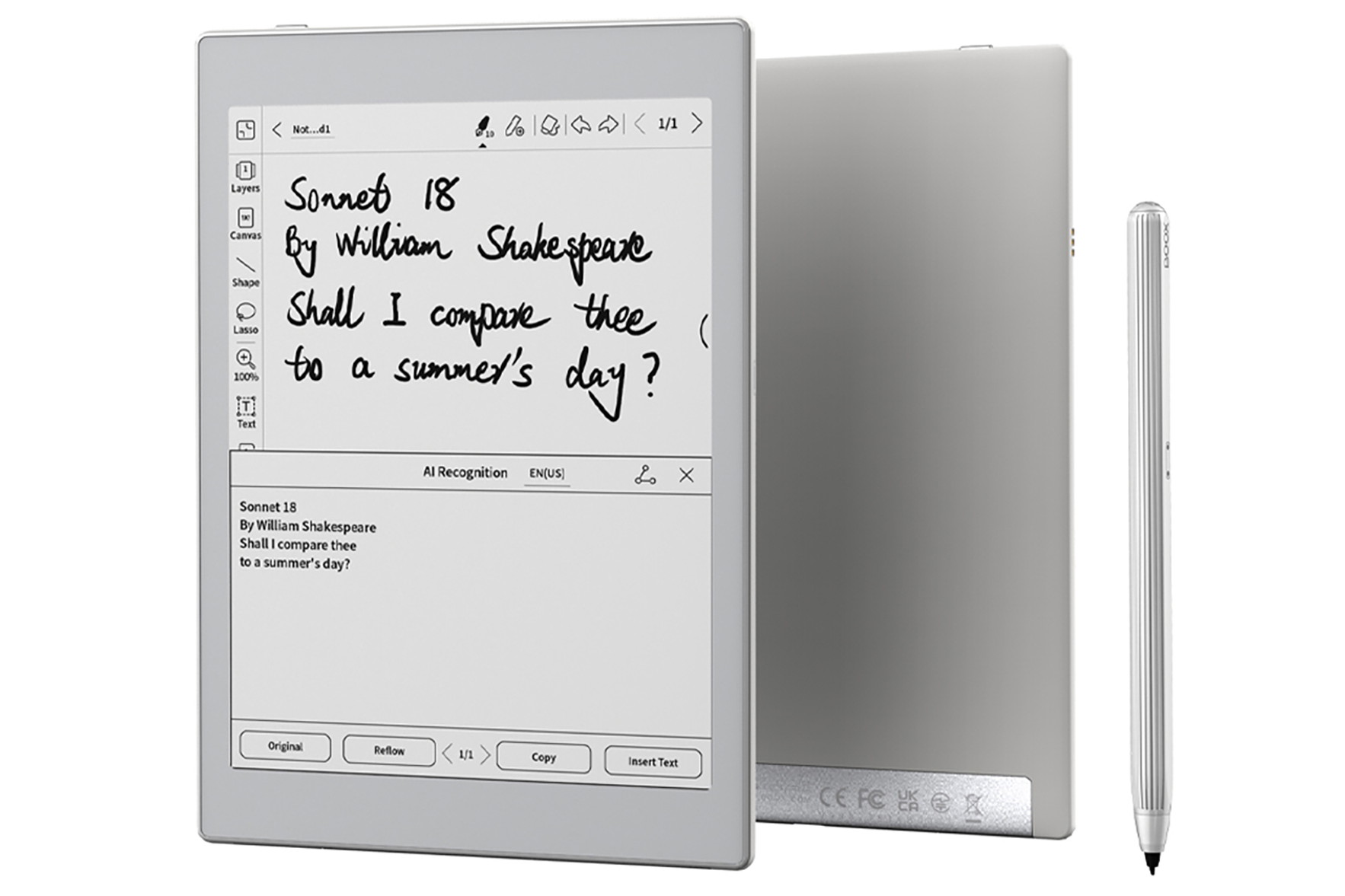 BOOX 電子書籍リーダー 本体 スタイラスペン付き