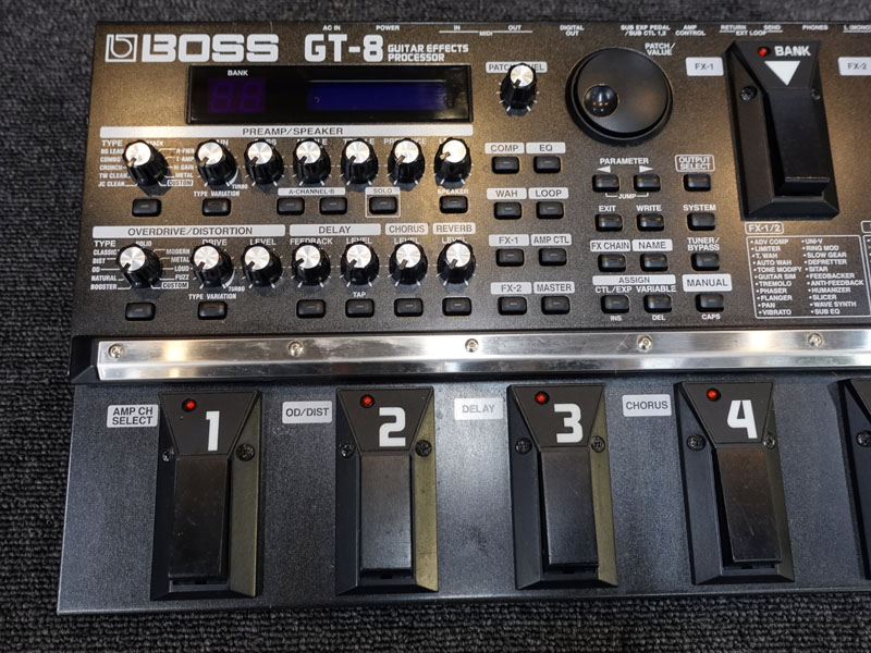 【2基のCOSM搭載】BOSS GT-8 マルチエフェクター 動作良好 BOSS GT-8 Guitar Effects Processor (ボス マルチエフェクター COSM
