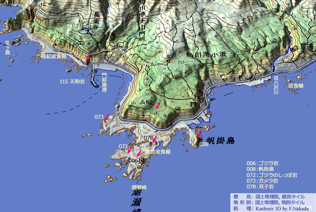 ゴジラ岩：日本の奇岩百景プラス
