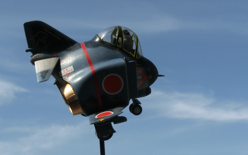 空撮】たまごひこーき F－4EJ（ハセガワ）＜ 飛行機プラモデル製作