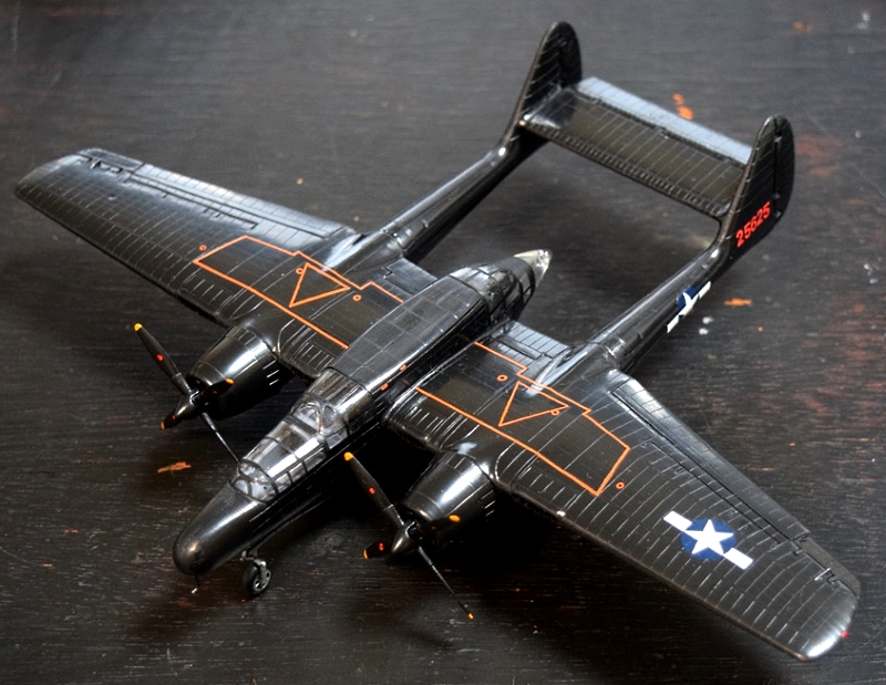 P-61 ブラックウィドウ (ハセガワ・フロッグ 1/72)＞ 飛行機プラモデル
