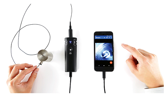 極細φ1.8工業用内視鏡/M1129N-18A120S | シロ産業 |