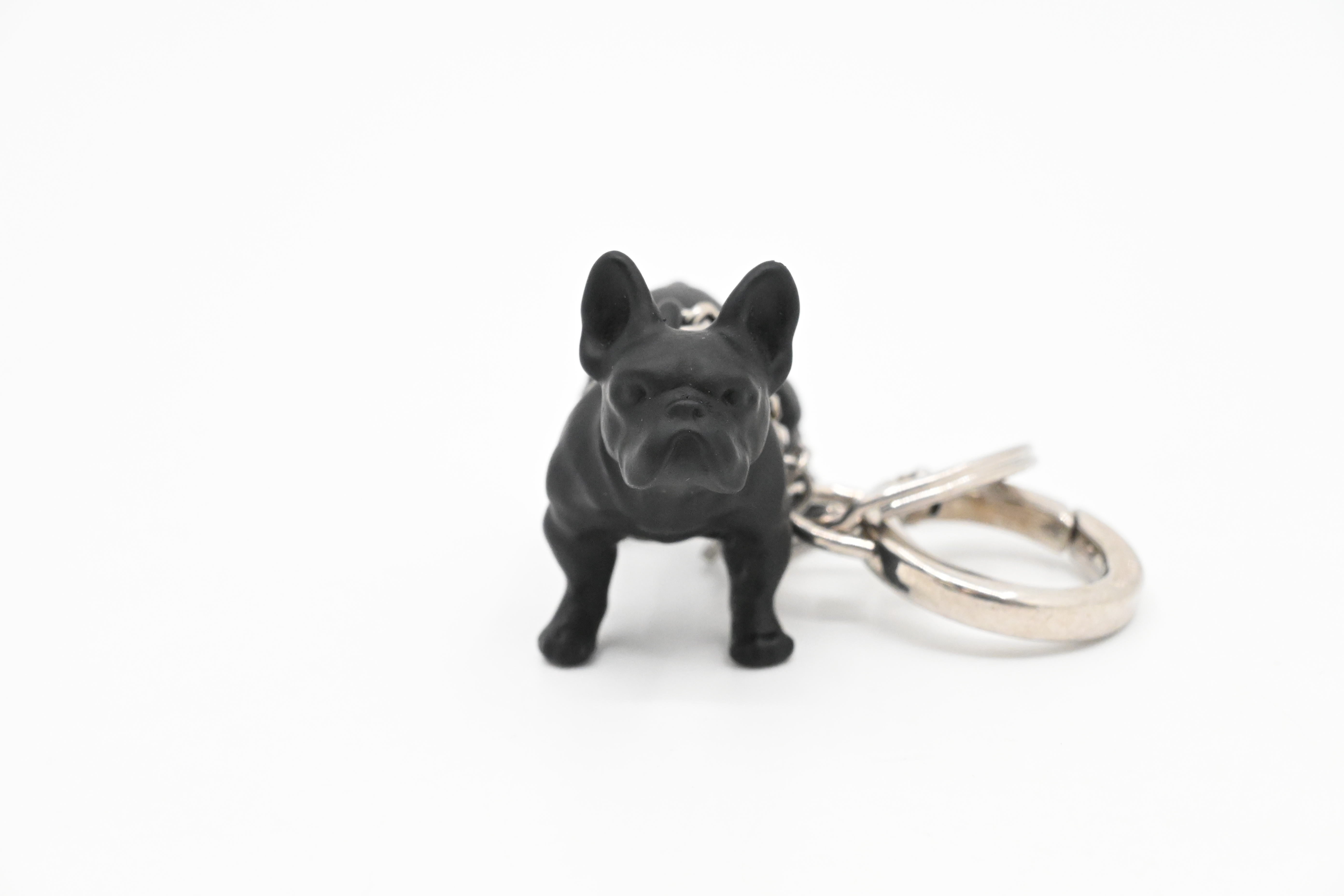 YSL Saint Laurent French Bulldog Key Charm – Weekly Lux Drop