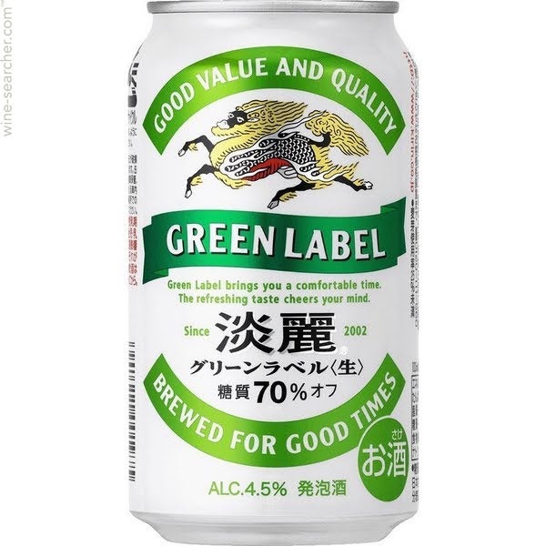 Kirin 'Tanrei' Green Label Happoshu, Japan | prices, reviews